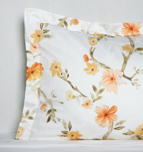 Traditional Floral Cotton Sateen Shams