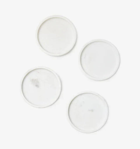 Sferra Calanna Minimalist Marble Drink Coaster from Tabletop Essentials - Set of 4