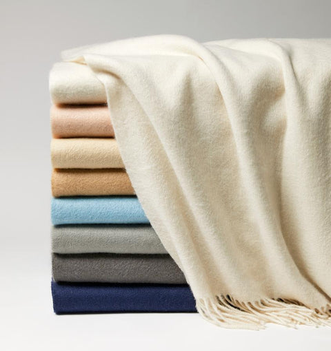 Dorsey Quiet Luxury Cashmere Throw with Fringe