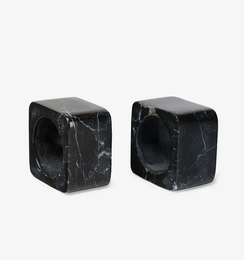 Sferra Napkin Ring Set for Organizing and Holding Down Napkins - Set of 2