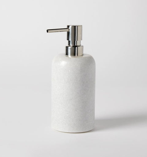 Velina Modern Marble Soap Dispenser with Rounded Edges