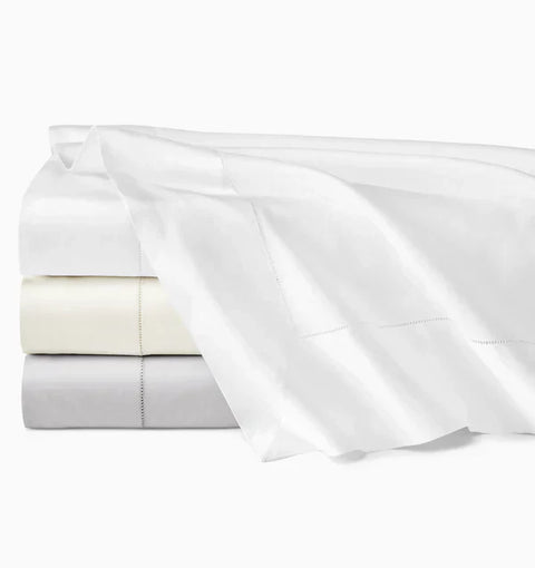 Minimalist Solid Egyptian Cotton Sateen Flat Sheet