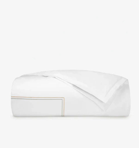Modern Minimalist Duvet Cover with Contrast Trim