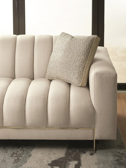 Well Balanced Contemporary Tuxedo Sofa with Contrast Trim