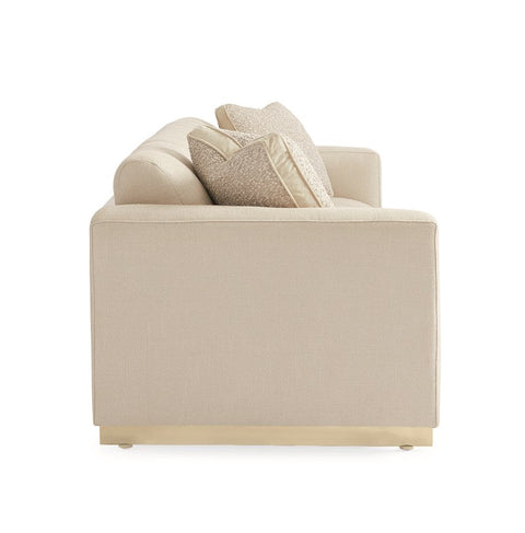 Well Balanced Contemporary Tuxedo Sofa with Contrast Trim