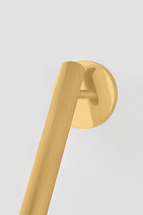 Simeon Sleek Fluted Sconce with Adjustable Head Wall Light