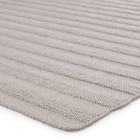 Coastal Stripe Area Rug in Light Gray - Rectangle
