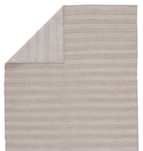 Coastal Stripe Area Rug in Light Gray - Rectangle