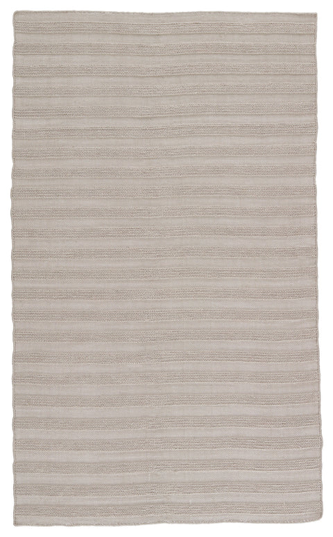 Coastal Stripe Area Rug in Light Gray - Rectangle