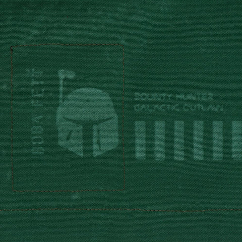 Bib Apron with Adjustable Patch Pockets and Graphic Print