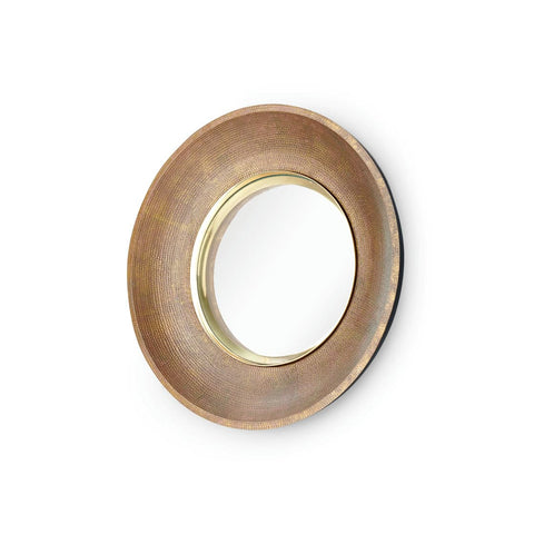 Traditional Ornate Round Accent Mirror for Entryway