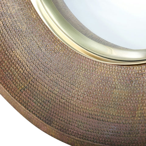 Traditional Ornate Round Accent Mirror for Entryway