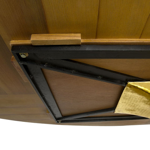 Tulip Stockholm Art Deco Dining Table with Oval Drum Base