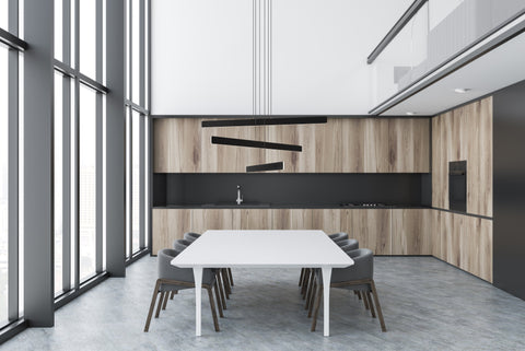 Ambient Sleek Modern Pendant Light with Adjustable Height