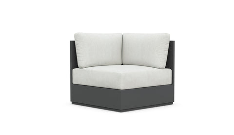 Sydney Modern Armless Club Lounge Chair for Outdoor Living