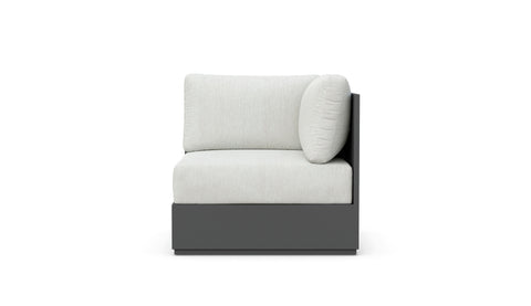 Sydney Modern Armless Club Lounge Chair for Outdoor Living