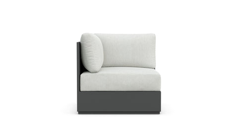 Sydney Modern Armless Club Lounge Chair for Outdoor Living
