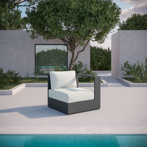 Sydney Modern Slipper Lounge Chair for Outdoor Living