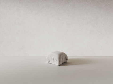 Sable Ottoman | Woven Ivory
