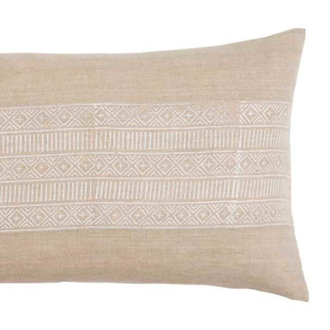 Filling Spaces Artful Traditionalist Bohemian Lumbar Pillow with Contrast Trim - 18 x 18 - 20 x 20 - 22 x 22 - 24 x 24 - 26X 26 - 14 x 20 - 14 x 40 - 18 x 40 - 16 x 50