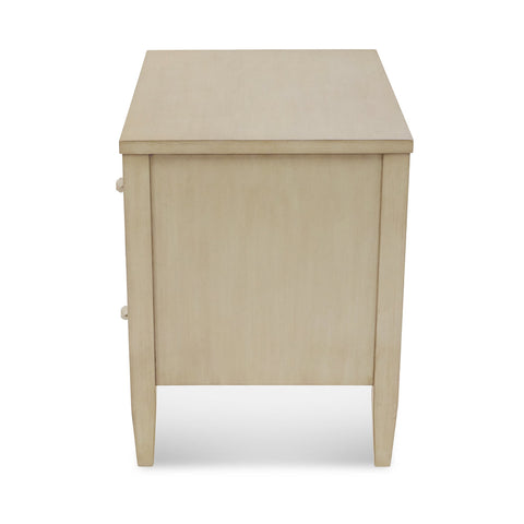 Space Saving Scallop Accent Chest Contemporary Design