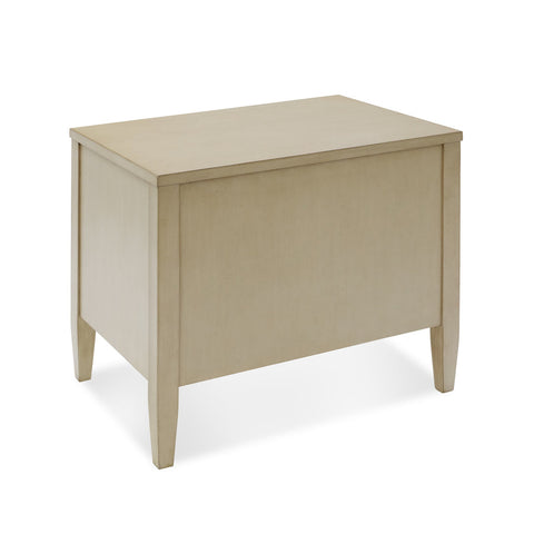 Space Saving Scallop Accent Chest Contemporary Design