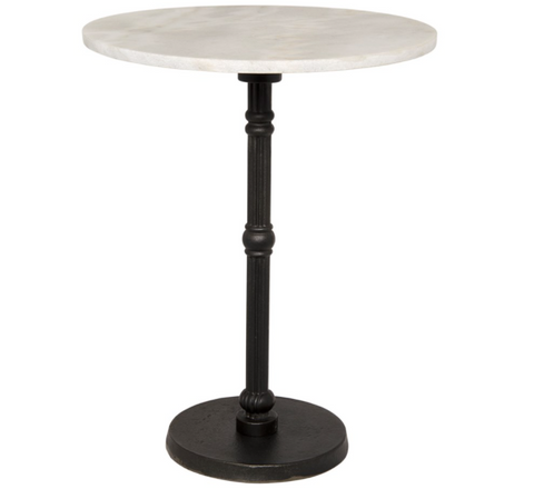 Antonie Modern Round Drink Table with Pedestal Base