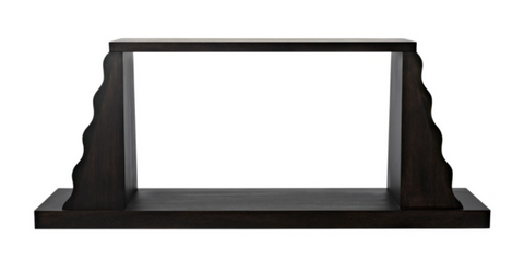 Aurora Modern Rectangle Accent Table with Block Frame