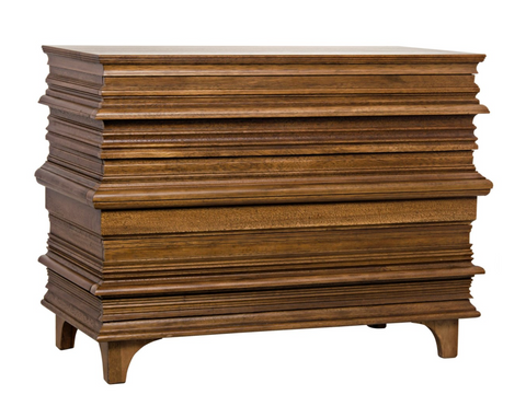 Accent Walnut Standard Chest with Inset Handles