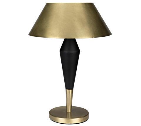 Blau Mid Century Accent Conical Table Lamp