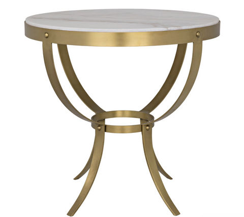 Byron Art Deco Center Table with Arced Legs Accent Table