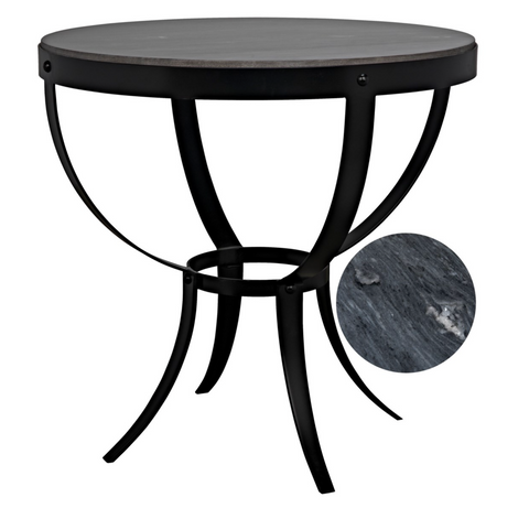 Byron Modern Round Center Table with Frame Accent Table