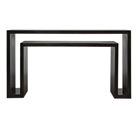 Caine Timeless Minimalist Entryway Console with Block Frame