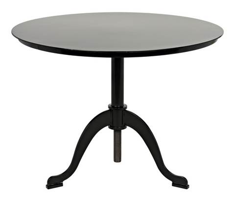 Calder Modern Pedestal Accent Table with Adjustable Height
