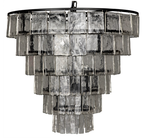 Carnegie Ambient Art Deco Tiered Chandelier Ceiling Light