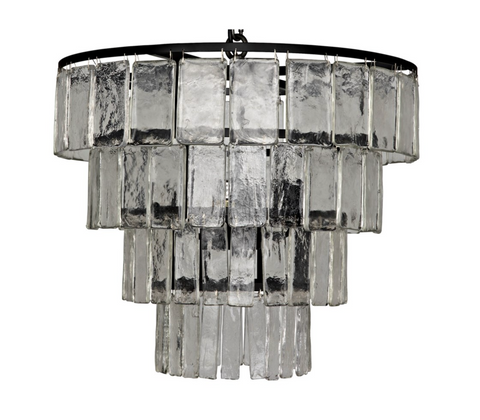 Carnegie Ambient Art Deco Tiered Chandelier Ceiling Light