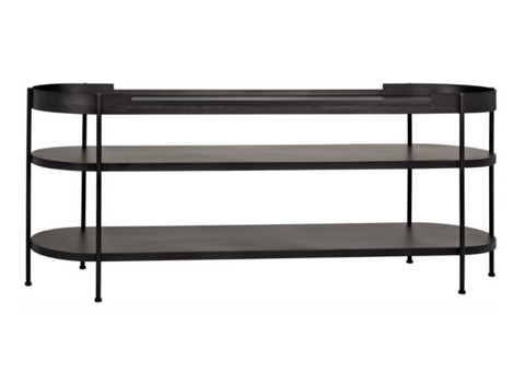Cassio Industrial Creative Curved Entryway Console