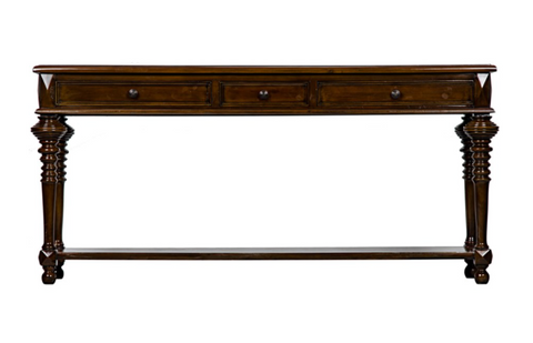 Artful Traditionalist Colonial Fluted Accent Table