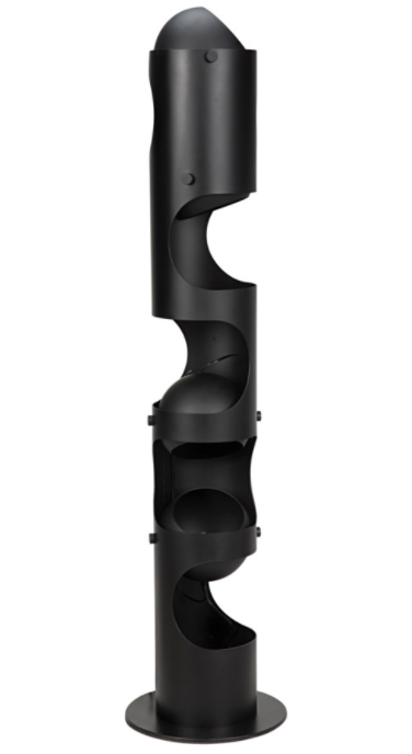 Modern Column Floor Lamp with Cut-Out Design