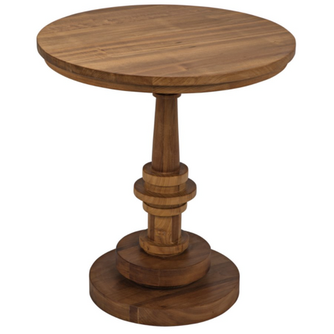 Comodo Organic Pedestal Center Table with Block Foot Style