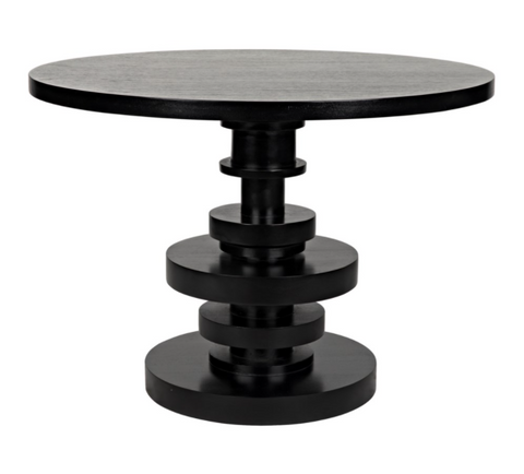Corum Modern Drum Accent Table with Block Foot