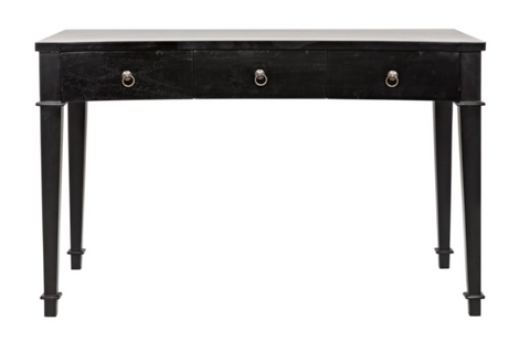 Curba Modern Minimalist Rectangle Desk with Block Frame