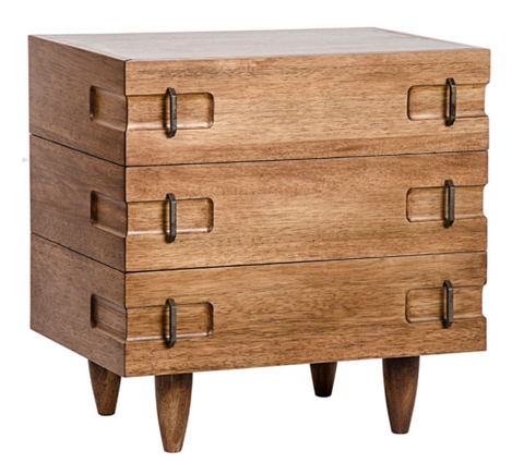 David Mid Century Tapered Leg Accent Table