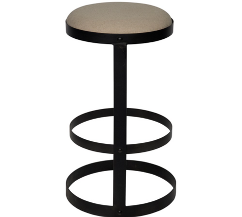 Dior Industrial Creative Bar Stool with Pedestal Platform