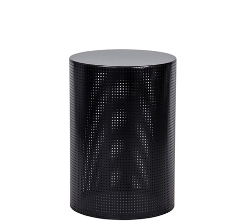 Dixon Minimalist Perforated Drum Center Table