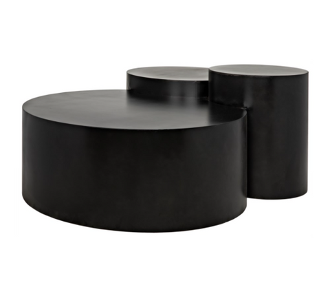 Ella Timeless Minimalist Drum Coffee Table
