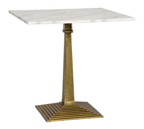 Art Deco Marble Pedestal Center Table