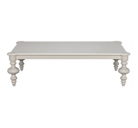 Graff Artful Traditionalist Bobbin Leg Rectangle Coffee Table