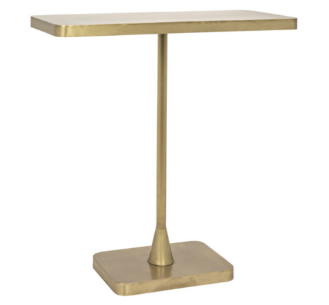 Modern Minimalist Rectangle Pedestal Drink Table