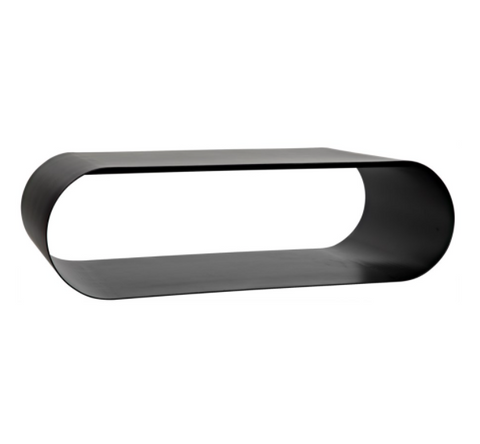 Hera Timeless Minimalist Monolithic Curved Coffee Table